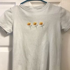 brandy melville/ john galt 3 flowers top